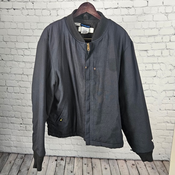 Workrite Other - Workrite FR‎ Fire Resistant Bomber Jacket Black HRC 4 Arc 47.4 Mens Large-R